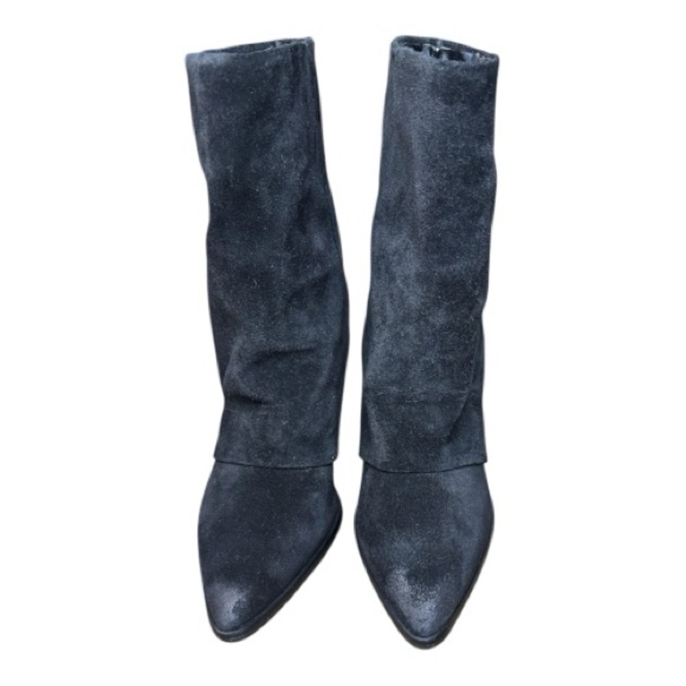 Nine West Chaye Slouch Booties – Black Suede – Pointed Toe - NEW (No box) - Picture 2 of 6
